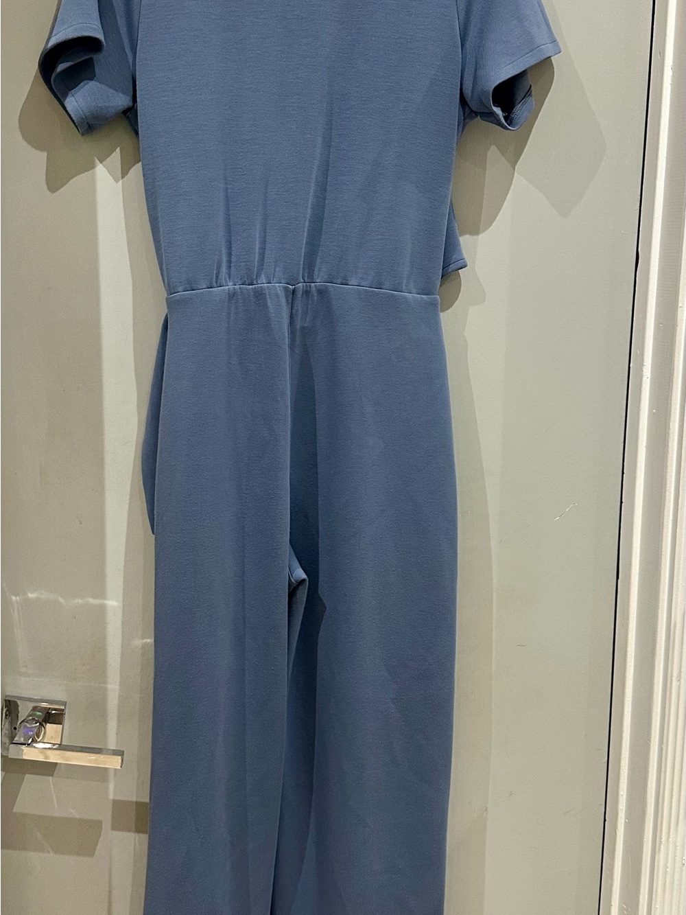 Spanx Women’s Blue Collared Wrap Jumpsuit - Picture 3 of 6